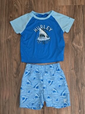 Hurley Blue Infant Swimming Set 18 Months